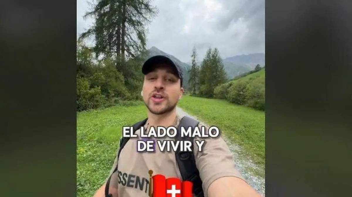 Creador de contenido encuentra puntos negativos de vivir en Suiza